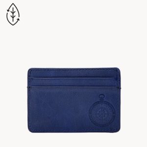 BILLETERA FOSSIL AZUL