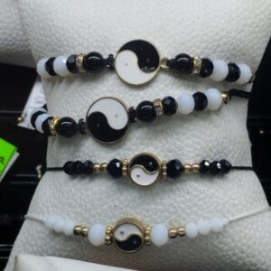 DUO PULSERA PIEDRAS HECHA A MANO